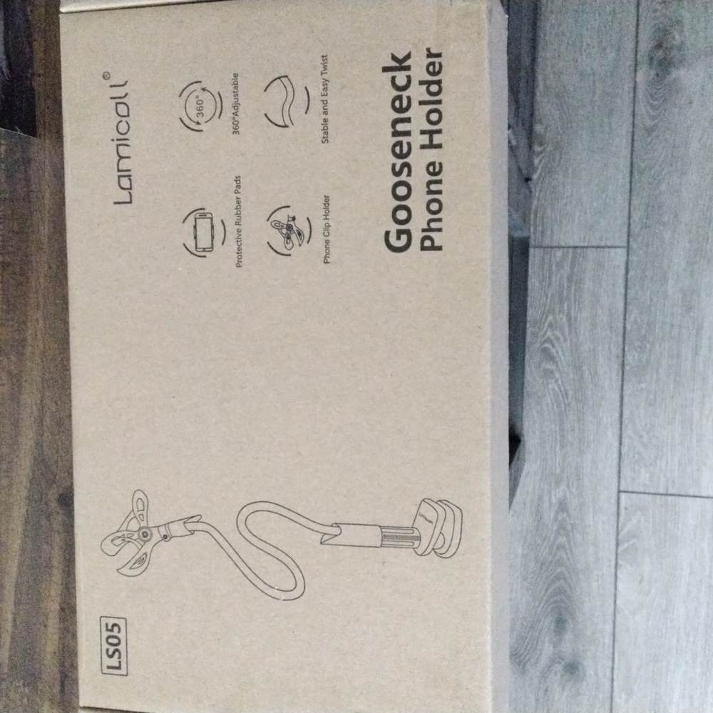 Gooseneck phone holder